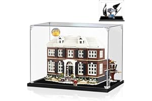 AAABOX Grand Vitrine 45x40x35cm pour Lego Home Alone 21330,3mm Acrylique Transparent Anti Poussière Boîte de Présentation pour Star Wars Tie Interceptor 75382 et Figur Collection