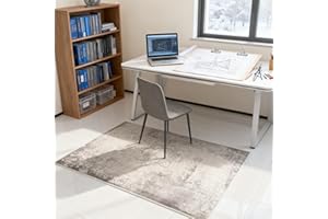 NujorWarm Graphen Elektrischer Heizteppich Weicher Plüsch Beheizbare Teppich Beheizter Fußmatte für Büro Raumheizung Bodenheizung Matte mit Timer Schnelle Heizung Heated Rug 220V 90 * 140cm FS