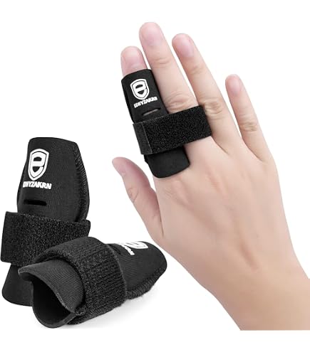 EULANT Stecche Per Dita 2 Pezzi - Tutori Regolabili In Neoprene, Proteggi Dita Per Basket, Pallavolo E Fitness, Taglie M E L, Per 1 O 2 Dita