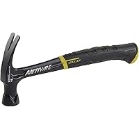 Stanley FatMax Antivibe flache Klauenhammer (453 g Kopfgewicht, 325 mm Länge, weicher Handgriff, Stimmgabel-Form) FMHT1…