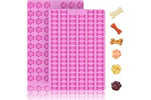 Thapncow molde de silicona mini pata gatoy pata cachorro perro|Molde chocolate pascua|Molde silicona para turrón|Alfombrilla antiadherente para chocolate,galletas,cubitos hielo,dulces,sin BPA