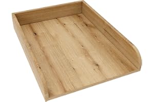 regalik Wickelaufsatz Universal, Wickeltischaufsatz für Kommoden in beliebiger Breite, Abnehmbar Wickelkommode aufsatz, Abgerundeten Frontplatten, Oak, 72cm x 54cm