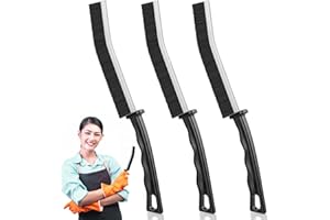 ANOEPUY Brosse de Nettoyage des Interstices 3 pièces, Brosse Nettoyage Salle de Bainbrosse Joint Carrelag, Brosse de Nettoyage à Poils Durs pour Rainure Fenetre, Salle de Bain, Toilettes, Cuisine