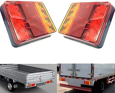 2 X RED REAR FOG or STOP/TAIL LIGHT LAMP 12/24V PICK UP SUV 