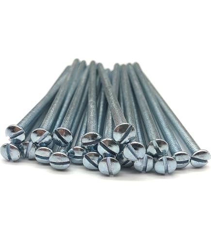 Bulk Hardware BH03664 Vite per Prese Elettriche, M3.5, Bianco, 50 mm Set di 20 Pezzi
