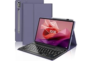 SENGBIRCH Cover con Tastiera per Lenovo Tab P12 12,7", Custodia per Lenovo Tab P12 con Tastiera, Italiana Tastiera per Lenovo Tablet, Slim Cover, Tastiera Bluetooth Wireless, Leggero e Portatile, VL