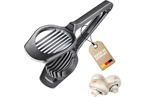 Westmark Fruit & Mushroom Cutter Champion Black Edition, Precisionsskärare För Svamp, Kiwi Och Jordgubbar
