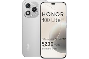 HONOR 400 Lite 5G Smartphone,8GB RAM 256GB Memoria Dual SIM NFC, 5230 mAh,108MP con pulsante AI telefono Android 15, 6.7 pollici AMOLED Eye-Care Display, IP64&SGS, Velvet Grey [Versione italiana]
