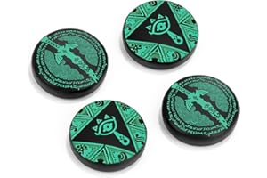 DLseego Copri levette analogiche compatibili con Switch Grip Joy con Grip Switch Thumb Grips Switch Lite OLED Accessori Thumb Grips Switch Thumb Caps, 4 Analog Stick Switch Cover,Verde Nero
