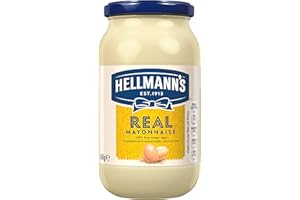 Hellmann's Real Mayonnaise mayo made with 100% free-range eggs and sustainably sourced oils for fries, burgers, and salads 400 g