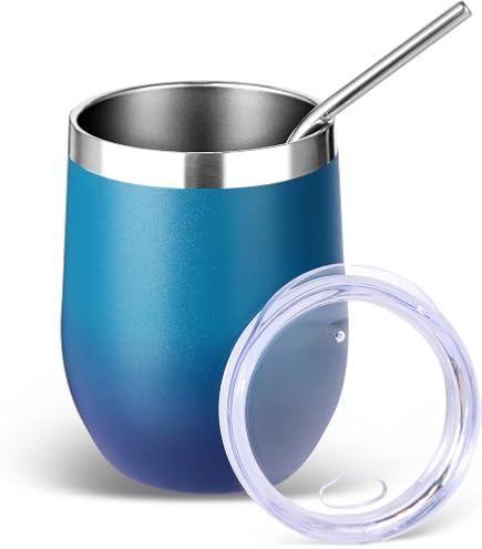 Gobelet de 20oz avec couvercle et paille, gobelet à café isolé sous vide en acie