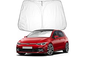 BIXUAN Pare-soleil compatible avec VW Golf 8 MK8 2020-2023 Pare-brise pour pare-brise de voiture Protection contre le vent pour pare-brise avant Bloqué UV