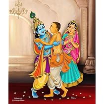 Samriddhi Acrylic Without Frame Krishna Sudama - vinyl gloss ...