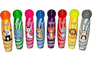 THOMAS AND ANCA Thomas & Anca Club Supplies Ltd Dinky Dabbers Dabbers Lot de 8 tampons pour billets de bingo sur le thème des animaux