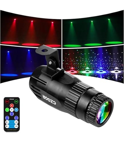 Projecteur LED SENLAN 9W RGB 3-en-1 – Spot Luminaire à Faisceau – Neuf