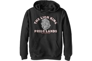 FIFTH SUN Dziecięcy Disney Minimal Lion King Back Młodzieżowy sweter z kapturem, czarny, XL, czarny, XL, Czarny, XL