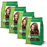 Prem Green Dulhan Natural Henna Based Hair Color (Natural Brown, 125 g Each) - Pack of 4