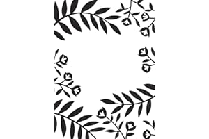 Darice A6, Carpeta de Estampación, Plantilla Flores y Hojas , color/modelo surtido