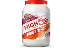 ‎HIGH5 HIGH5 Sport Energy Drink - Isotonisches Getränkepulver mit Electrolytes - Kohlenhydrate Pulver & Elektrolyt Pulver für Endurance und Hydration - Natürliche Aromen, Vegan (Beere, 2,2kg, 46 Portionen)