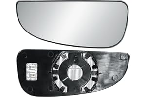 LONGLING Ricambio sinistro lato conducente specchietto retrovisore esterno inferiore piccolo vetro riscaldato con piastra posteriore vetro specchio per Fiat Ducato Citroen Jumper Peugeot Boxer 2006-2025 Opel