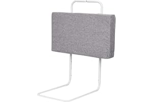 ‎IKODM Ikodm Bettgitter 50cm rausfallschutz Bett Bettschutzgitter für Kinder 5-Loch Höhenverstellbar Bett Rausfallschutz Kinder, Kinderbettgitter Familienbett für Kinderbett (50cm,Leinen Grau)