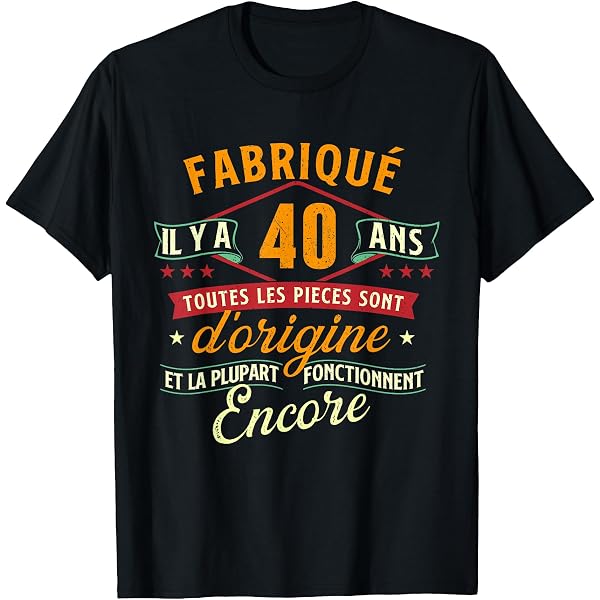 Débardeur 40ème Anniversaire – Cadeau Drôle 40 Ans – Modèle 1985 – Coupe Classique, Léger – Pour Homme Ou Femme