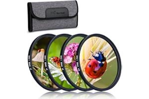 JJC Lot de 4 filtres Macro 52 mm (+2,+4,+8,+10) avec Pochette pour Filtre d'objectif pour Appareil Photo Reflex numérique Canon Nikon Sony Pentax Olympus Fuji