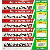 5x Blend a dent Complete Haftcreme Neutral für Voll- und Teilprothesen, 47g