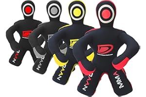 DAAN MMA Grappling Dummy Judo Punching Bag Dummy BJJ Wrestling Dummy Sitting Position Brazilian JIU Jitsu Submission Self Defense Training Wrestling Canvas DummyUNFILLED