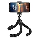 Rhodesy RT-01 Treppiede portatile Octopus Style con Supporto per iPhone, Qualsiasi Smartphone, Videocamera con Clip...