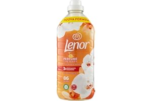 ‎LENOR Lenor Weichspüler für 86 Waschgänge Gold und Vanilleblüten, bietet langanhaltende Frische für ein frisches Bett bis zu 1 Woche