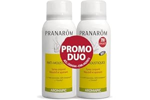 Pranarôm - Aromapic Duo Spray Corporel Anti-Moustiques Bio - Protection Longue Durée - Promo 2 x 75 ml
