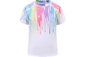 MOON TREE Boys Rash Vest Short Sleeve Rash Guard Shirts Swim Shirt