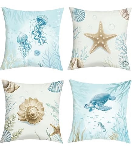 Set Di 2 Federe Per Cuscino 40x40 Cm: Velluto Con Motivo Marino/Rami, Per Divano E Letto - 2