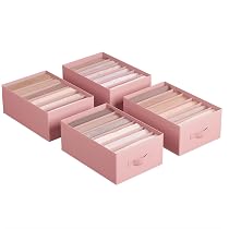 Collazoey Set di 8 Divisori per Cassetti Intima, cassetto organizer pieghevole per biancheria intima, adatto per classificare calzini, biancheria intima, reggiseni, cravatte (Nero
