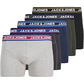Jack &amp; Jones JACOLIVER TRUNKS 5 PACK NOOS Boxer 5'li Paket, M, 12165348, Black Pack:Rosin - DGM - LGM - Navy Blazer, erkek