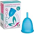 Coppetta Mestruale Mamicup in Silicone Mediicale MADE IN ITALY (L, TURCHESE)