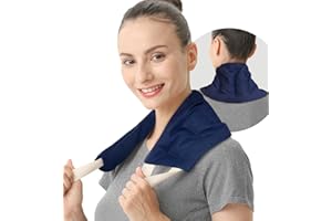 UNCN Wheat Bags Microwavable for Neck and Shoulder | Microwave Heat Pad for Back Pain Relief | Cotton Neck Heat Pad with Handles | Heat Pack for Hot Therapy 26 * 5.9in