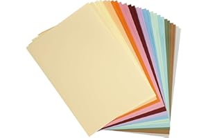 Clairefontaine - Ref 975299C - Maya Smooth Coloured Drawing Card (2 x Packs of 14 Sheets) - 185gsm - A4 (29.7 x 21cm) - Pastel Colours Colour - Deep Dyed, Acid Free, pH Neutral