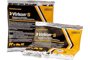 Virkon S Desinfektionsmittel 2x 50g Sachets - Breitbanddesinfektion gegen Viren, Bakterien & Pilze - Für Flächen- und Wasserdesinfektion - Geruchsfrei & Ohne Aldehyde