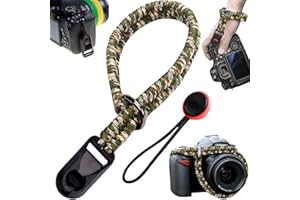 Benaton Poignée de La Dragonne, Dragonne Pour Appareil Photo, Sangle de Poignet Réglable pour Appareil Photo, Caméra Grip Lanière de Poignet Pour, longueur totale 40cm