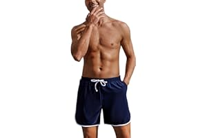 Marvmys Maillot de Bain Homme Boxer Doublure Séchage Rapide Piscine Shorts Short Plage Décontracté Eté avec Cordon Serrage Réglable e Poche