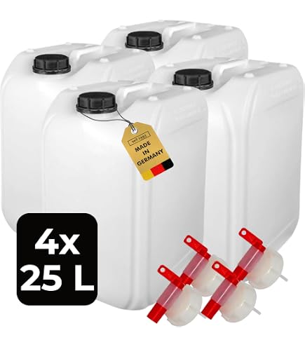 Bidon D'Eau 5 Litres ABACUS - Robinet D'Écoulement, Sans BPA, Résistant Aux Acides, Usage Alimentaire