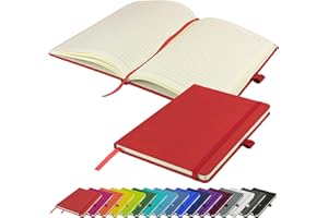 SAVVY BEE Carnet de notes A5 nouveau bloc-notes à couverture rigide bloc-notes bloc-notes (rouge)