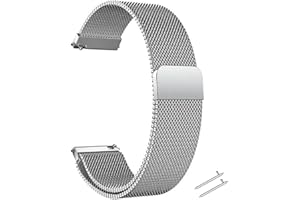 beifon Cinturino in Acciaio Inossidabile Cinturino per Orologio 22/20mm Cinturino Orologio in Maglia Intrecciata in Maglia Bracciale Cinturino Fibbia per Uomo e Donna