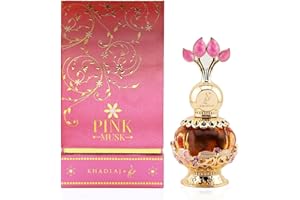 KHADLAJ PERFUMES KHADLAJ Pink Musk CPO - Olio Profumato Concentrato con Note di Muschio Rosa, Fragranza Delicata e Duratura