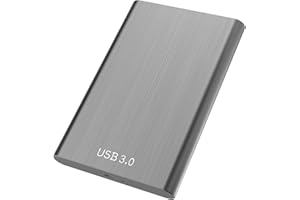 Wooge Externe Festplatte 2tb,USB 3.0 Festplatte extern für PC, Mac, Desktop, Laptop, MacBook, Chromebook (2tb, Schwarz)