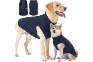 HEYWEAN Maglione in pile per cani Cappotto invernale elasticizzato Pigiama caldo per cani Pullover Maglione in pile cane di taglia piccola media e grande Abbigliamento Felpa invernale Gilet caldo cane