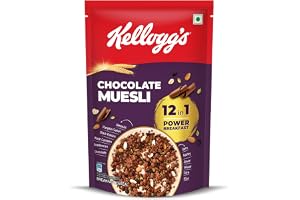 Kellogg's Chocolate Muesli | 12 In 1 Power Breakfast | No Maida No Palm Oil | India's Tastiest Muesli | 450g