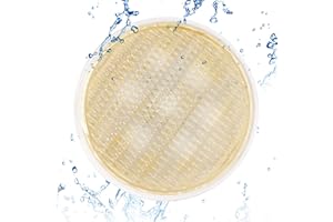 KOLLNIUN Luces LED para piscina, PAR56, luz subacuática, luz blanca cálida, IP68, iluminación impermeable para piscina, 20 W, 12 V CA/CC, iluminación subacuática